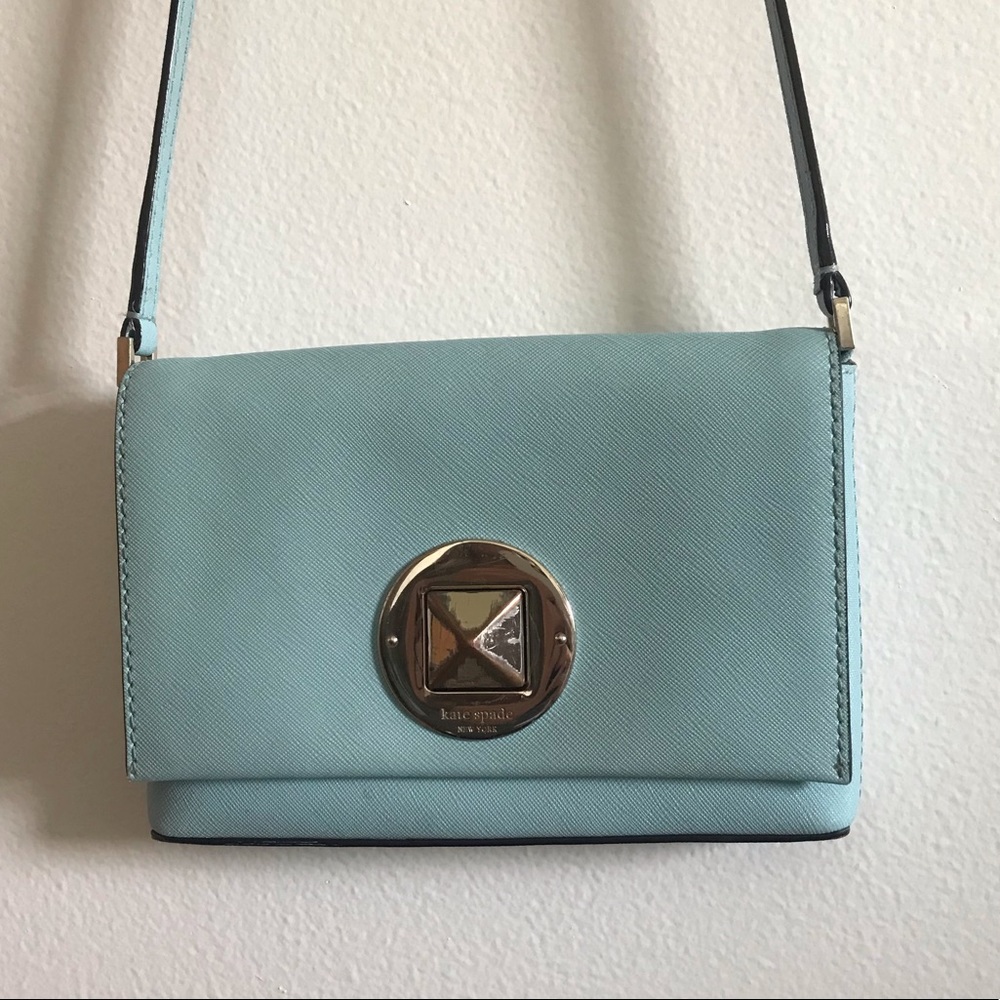 Kate Spade blue cross body purse